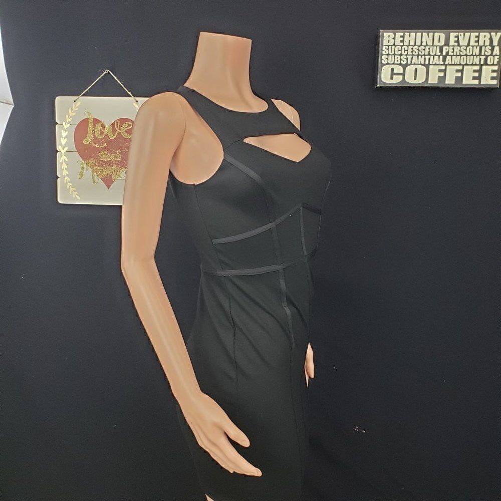 AS U WISH Black Mini Dress Small - Picture 5 of 5
